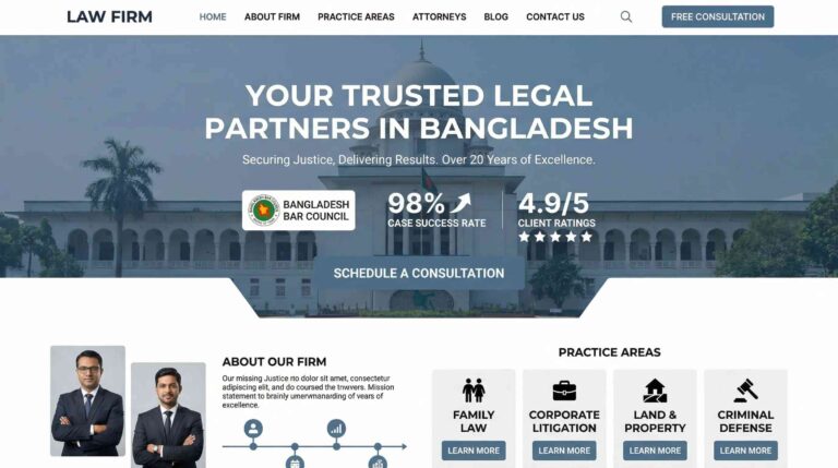 Best Lawyer Website Design in Bangladesh 2026