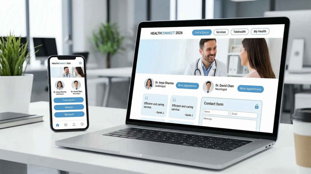 Healthcare website design in Bangladesh