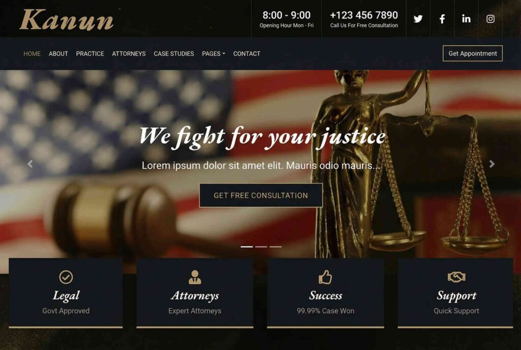 Lawyer website development services