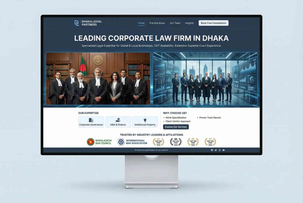 Legal website design company Bangladesh