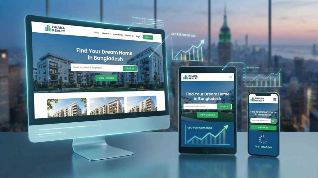 Best Real Estate Website Design in Bangladesh 2026